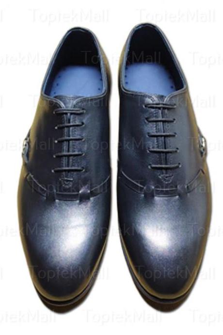 Handmade Men's Leather Blue coloured Dress Formal Unique Style Oxford Trendy Wingtips Shoes-84
